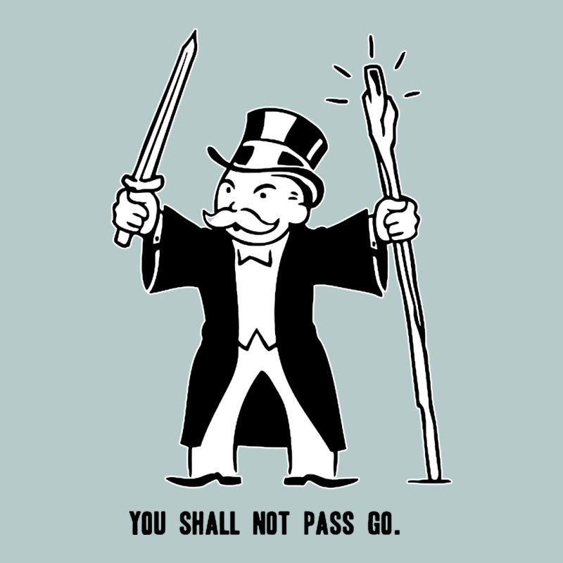 You Shall Not Pass Go Heavy Core Tee by artisFamous | Teevron