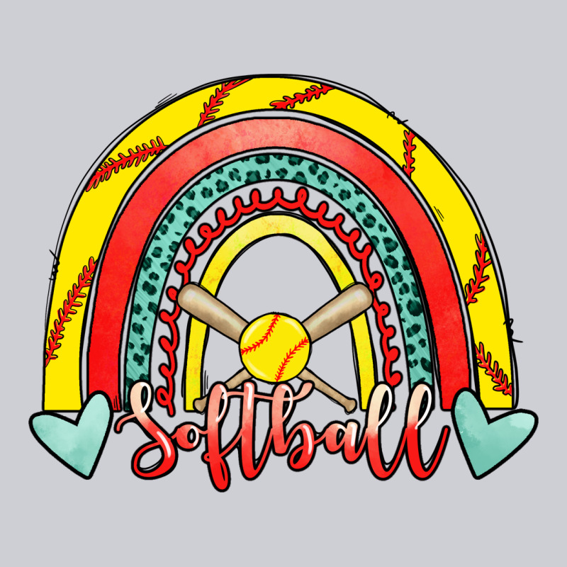 Softball Rainbow Heavyweight Sweatshirt by RanaPortraitStore | Teevron