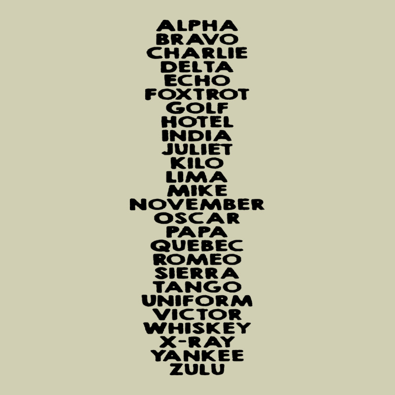 Phonetic Alphabet Heavy Core Tee by artisFamous | Teevron