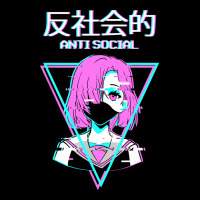 Antisocial Wave Anime Heavy Core Tee | Teevron