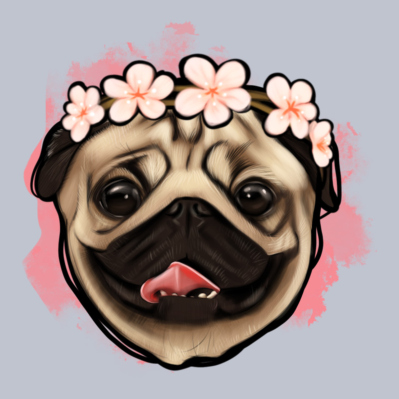 Pug Floral Premium Hoodie by Jasminsmagicworld | Teevron