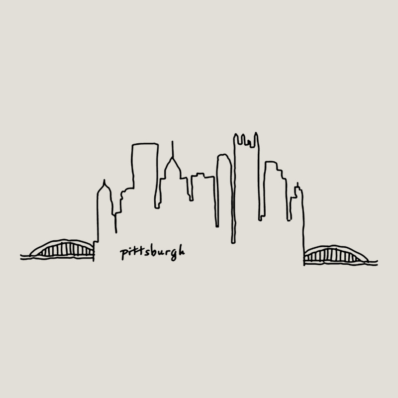Pittsburgh Skyline City Heavy Core Tee by artisFamous | Teevron