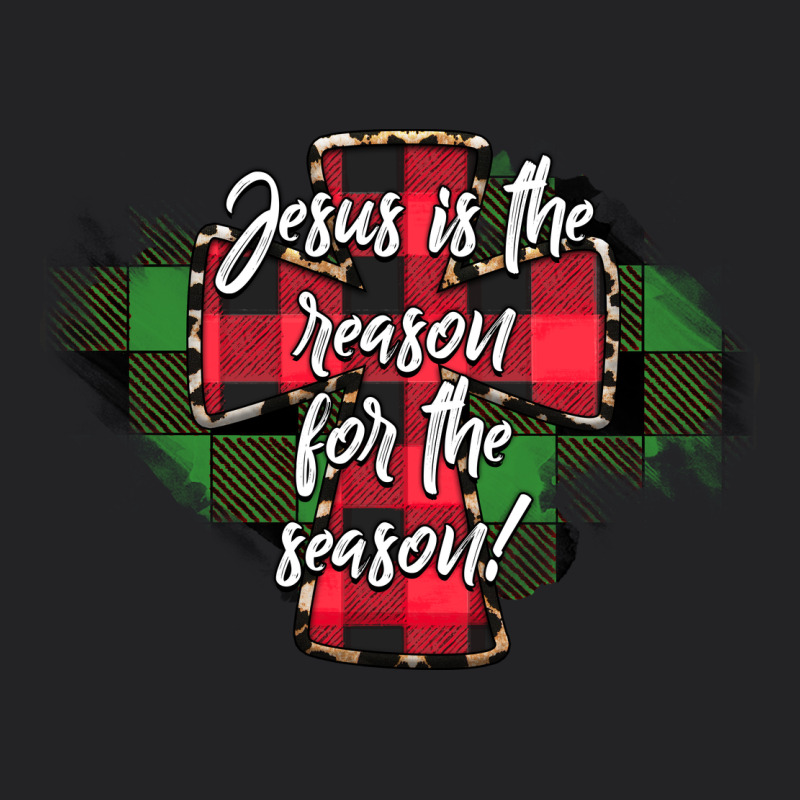 Jesus Is The Reason For The Season Vintage Tee by CowhideDigitalArt | Teevron
