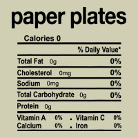 Paper Plates Nutrition Facts Funny Thanksgiving Christmas Heavy Core Tee | Teevron