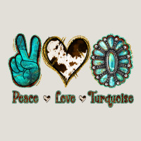 Peace Love Turquoise Heavy Core Tee | Teevron