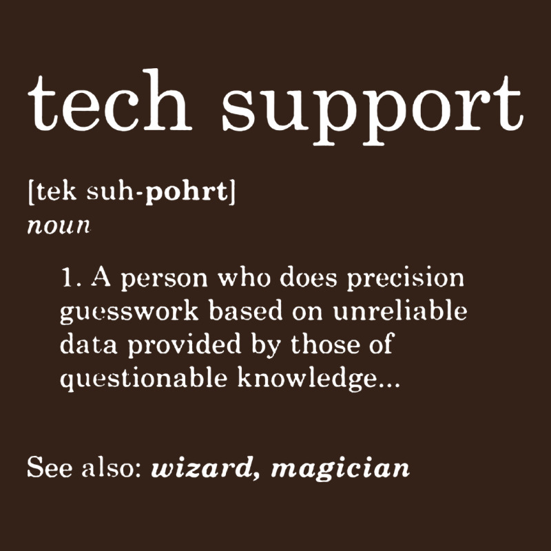 Funny Tech Support Definition Heavy Core Tee by artisFamous | Teevron