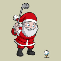 Santa Claus Golf Christmas Golfer Golfing Gift Heavy Core Tee | Teevron