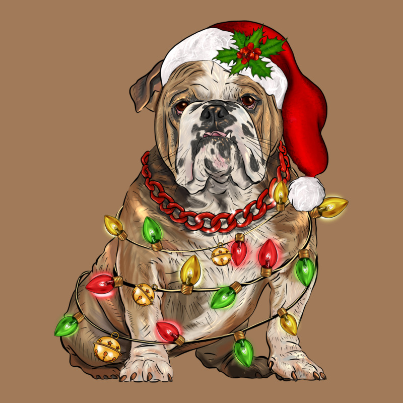 Christmas English Bulldog Classic Tee by BarkalooDesign | Teevron