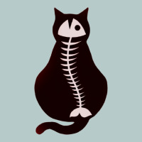 Cat With Fish Bone Heavy Core Tee | Teevron
