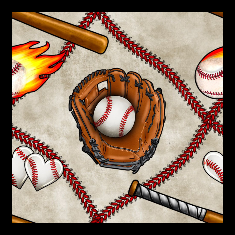 Baseball Glove And Bat Seamless Pattern Premium Tee by BundleAndBundleShop | Teevron