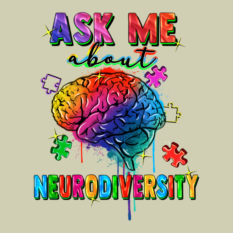 Ask Me About Neurodiversity Heavy Core Tee by FaDigitalArtStudio | Teevron