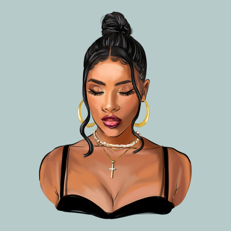 Black Woman Heavy Core Tee by FaDigitalArtStudio | Teevron