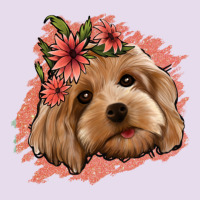 Cockapoo Floral Pink Glitter Premium Hoodie | Teevron