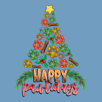 Paw Print Christmas Tree Urban Heavy Tee | Teevron