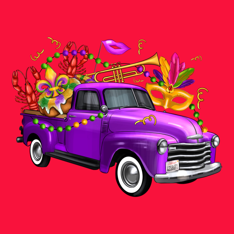 Mardi Gras Truck King's Cake Classic Tee by FaDigitalArtStudio | Teevron