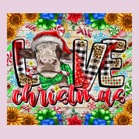 Love Christmas Cow Ladies Tee | Teevron