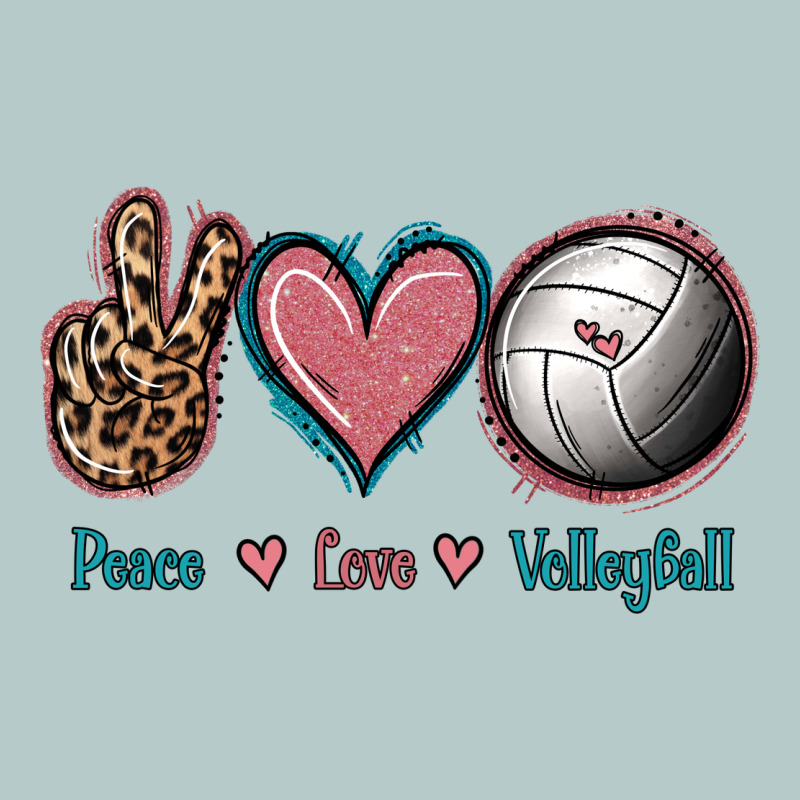 Peace Love Volleyball Heavy Core Tee by Jasminsmagicworld | Teevron
