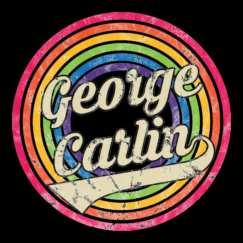 George Carlin   Retro Rainbow Faded Style Heavy Core Tee by artisFamous | Teevron