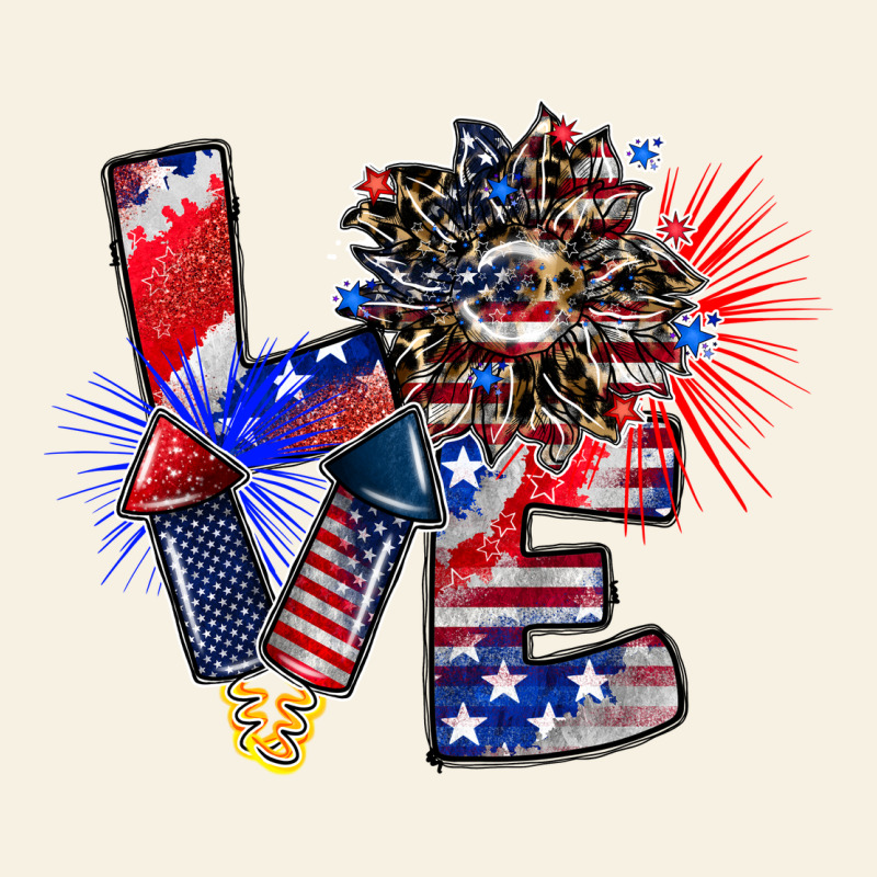 Patriotic Love Vintage Tee by CowhideDigitalArt | Teevron