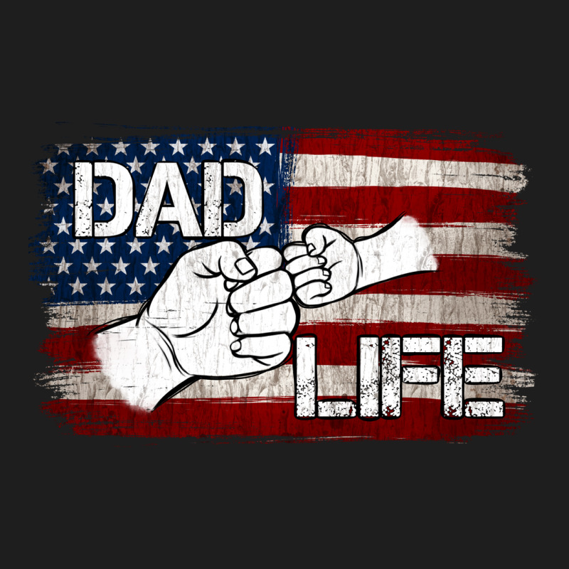 Dad Life With American Flag Heavyweight Hoodie by Jasminsmagicworld | Teevron
