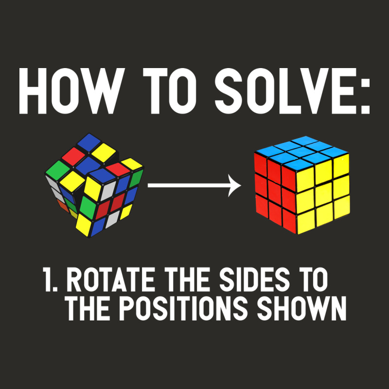 Youth Rubiks Cube Rotate The Sides To The Position Shown Cube Heavy Core Tee by DesigneFamous | Teevron