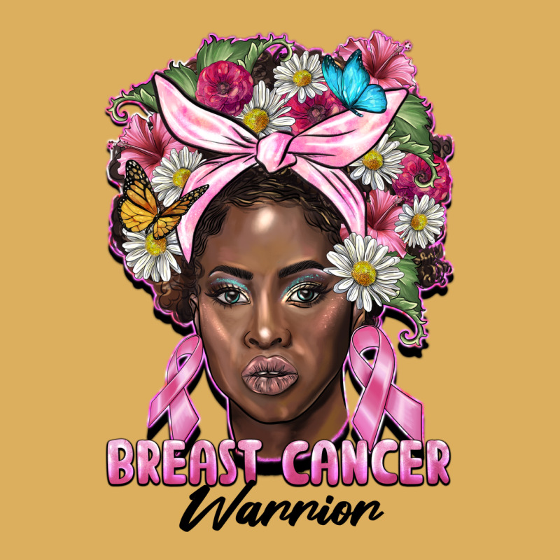 Breast Cancer Warrior Black Woman Premium Hoodie by BarkalooDesign | Teevron