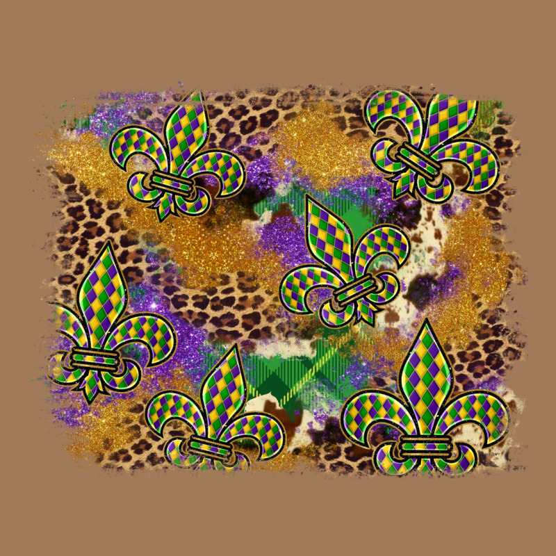 Mardi Gras Plaid Purple Glitter Background Classic Tee by FaDigitalArtStudio | Teevron