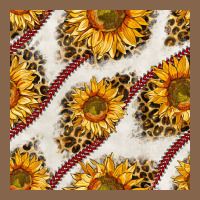 Baseball Sunflowers And Leopard Seamless Pattern Premium Tee | Teevron