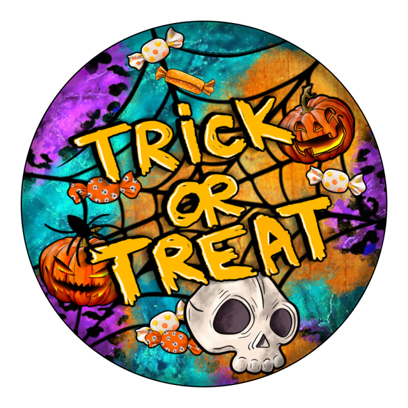 Trick Or Treat Hallowen Round Ladies Tee by LillyAllenDesigns | Teevron