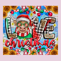 Love Christmas Highland Cow Ladies Tee | Teevron