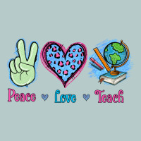 Peace Love Teach Heavy Core Tee | Teevron