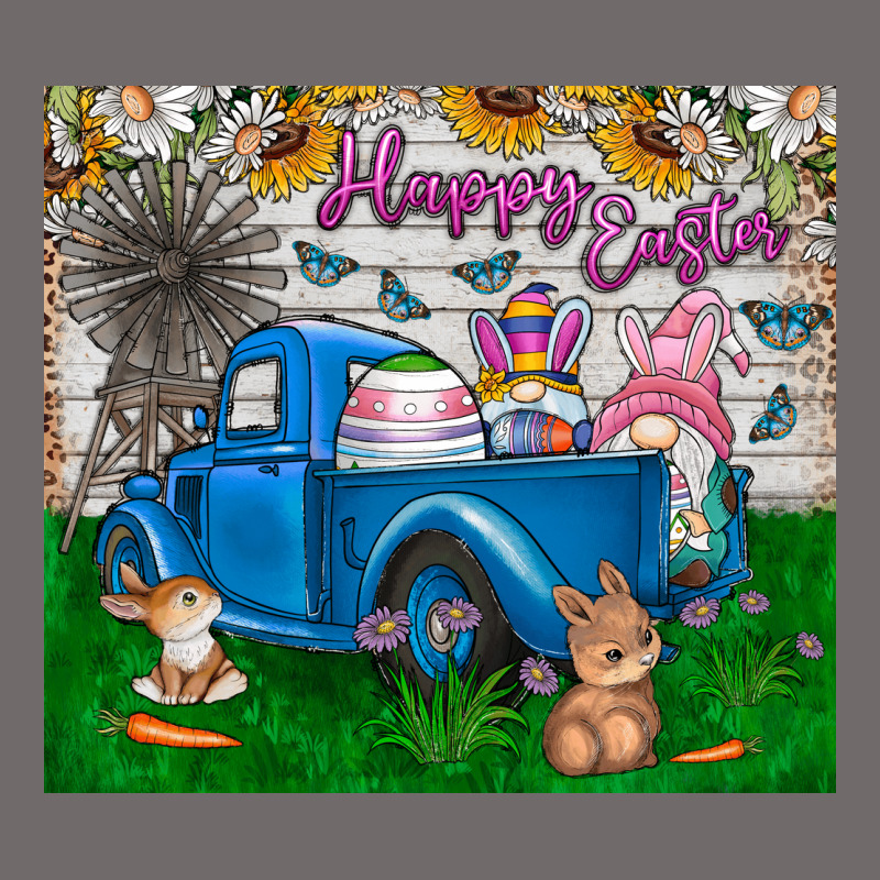 Happy Easter Truck Urban Heavy Tee by CowhideDigitalArt | Teevron