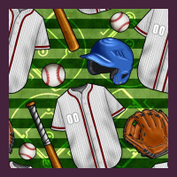 Baseball Uniform And Field Seamless Pattern Premium Tee | Teevron