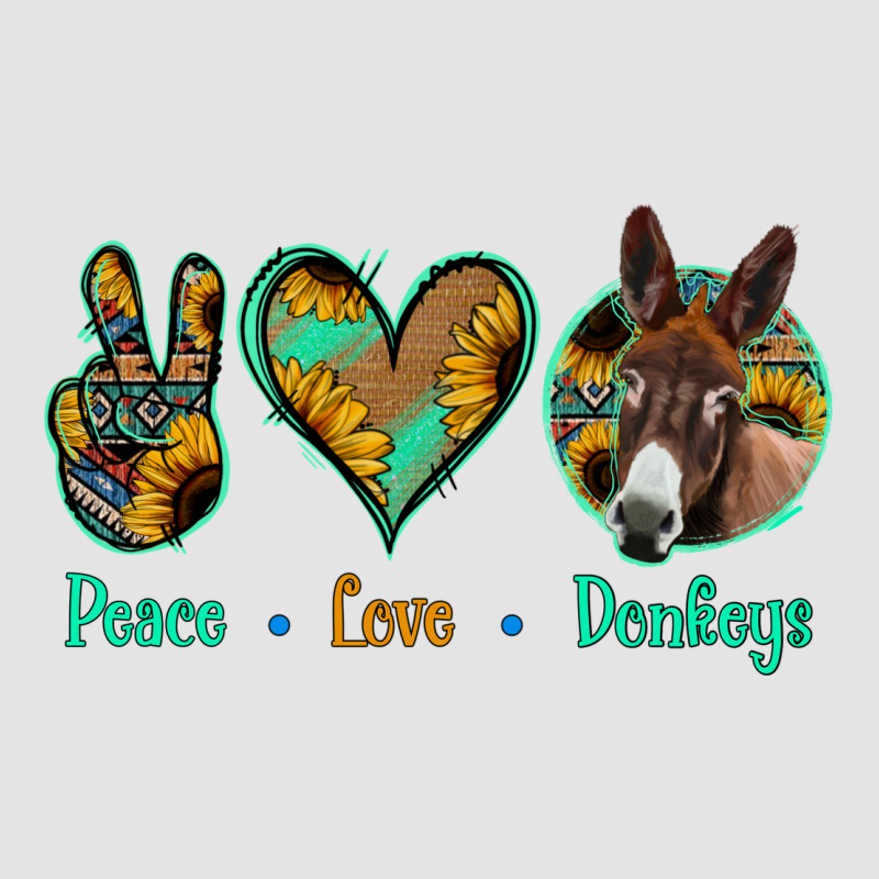Peace Love Donkeys Premium Sweatshirt by Jasminsmagicworld | Teevron