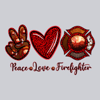 Peace Love Firefighter Heavyweight Sweatshirt | Teevron