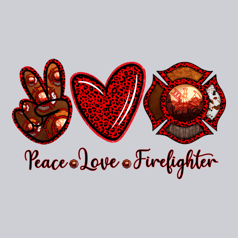 Peace Love Firefighter Heavyweight Sweatshirt by RanaPortraitStore | Teevron