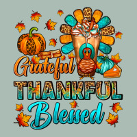 Grateful Thankful Blessed Thanksgiving Cold Drink Classic Tee | Teevron