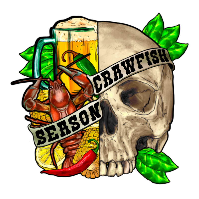 Skull Crawfish Season Premium Tee by FaDigitalArtStudio | Teevron
