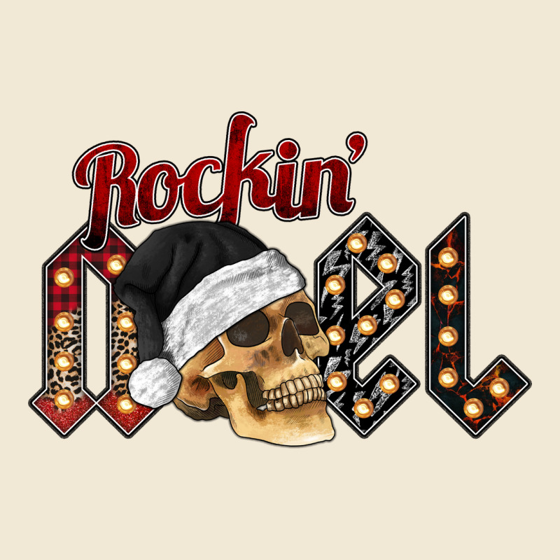 Rockin Noel Skull Ladies Tee by CowhideDigitalArt | Teevron