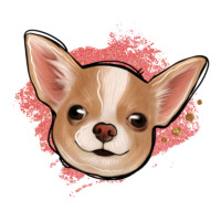 chihuahua pink glitter | Teevron
