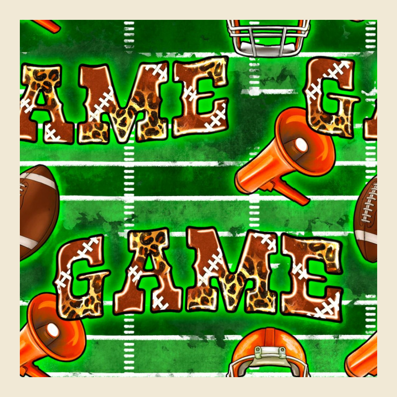 American Football Megaphone And Game Seamless Pattern Premium Tee by BundleAndBundleShop | Teevron