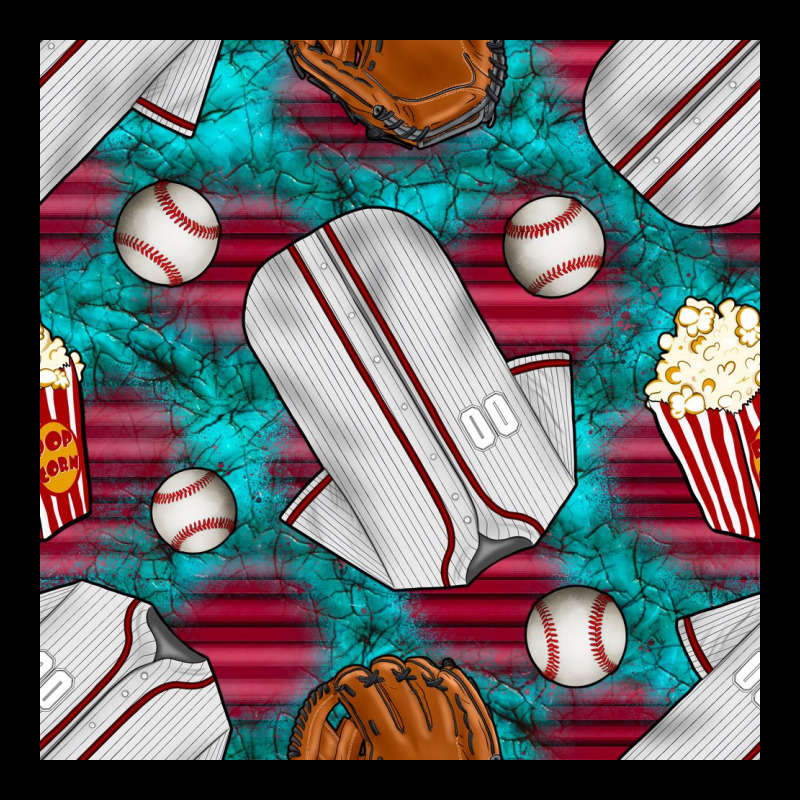 Baseball  Uniform With Turquoise Gemstone Seamless Pattern Premium Tee by BundleAndBundleShop | Teevron