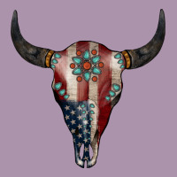 American Bull Skull Gemstone Heavyweight Hoodie | Teevron
