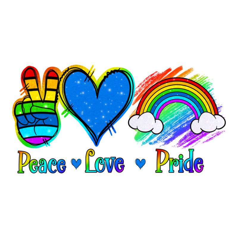 Peace Love Pride Premium Sweatshirt by Jasminsmagicworld | Teevron