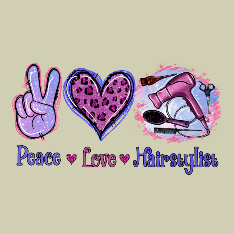 Peace Love Hairstylist Heavy Core Tee by Jasminsmagicworld | Teevron