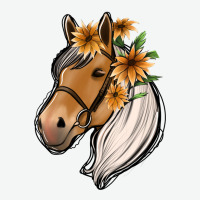 Floral Horse Urban Heavy Tee | Teevron