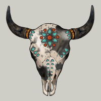 Cowhide Bull Skull Heavyweight Hoodie | Teevron