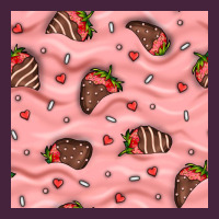 Valentines Day Strawberries In Cream Seamless Pattern Premium Tee | Teevron