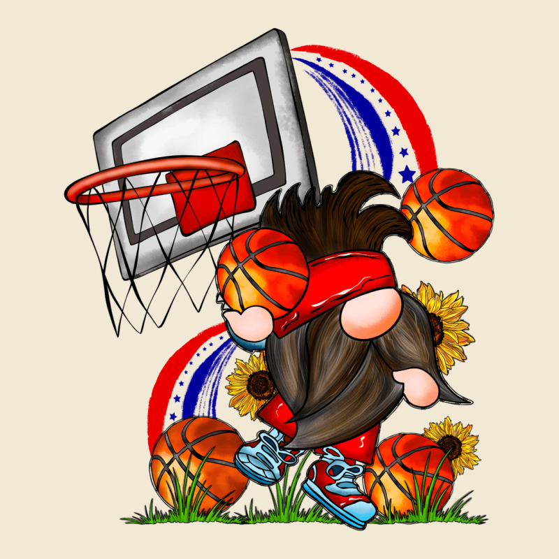 Basketball Gnome Ladies Tee by CowhideDigitalArt | Teevron