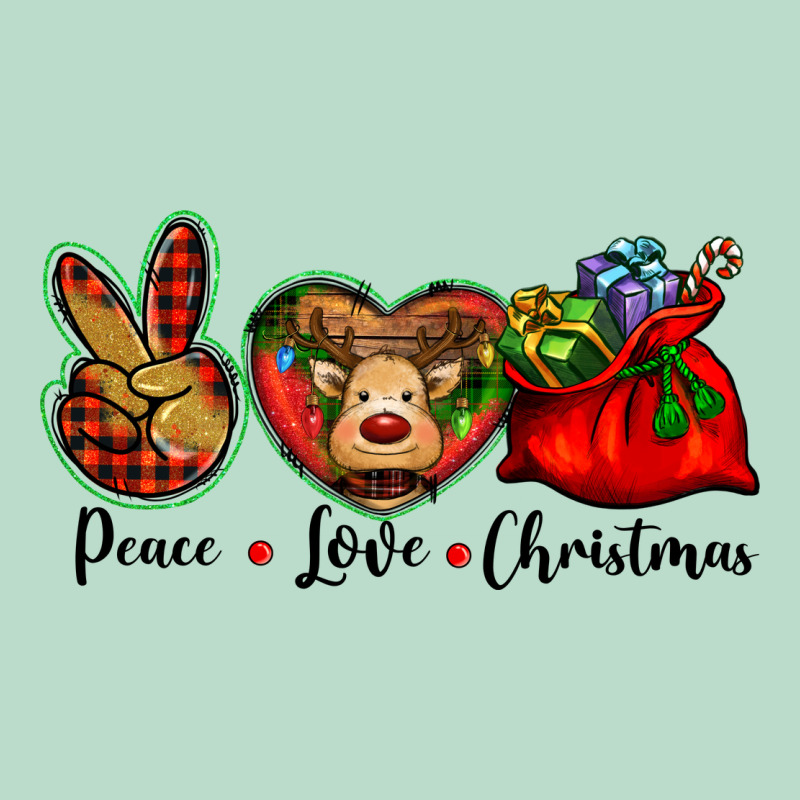 Peace Love Christmas Premium Hoodie by BarkalooDesign | Teevron
